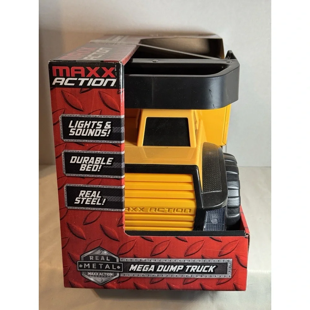 Maxx Steel‎ Classics Mighty Dump Truck - Made with Steel & Sturdy Plastic, Yello